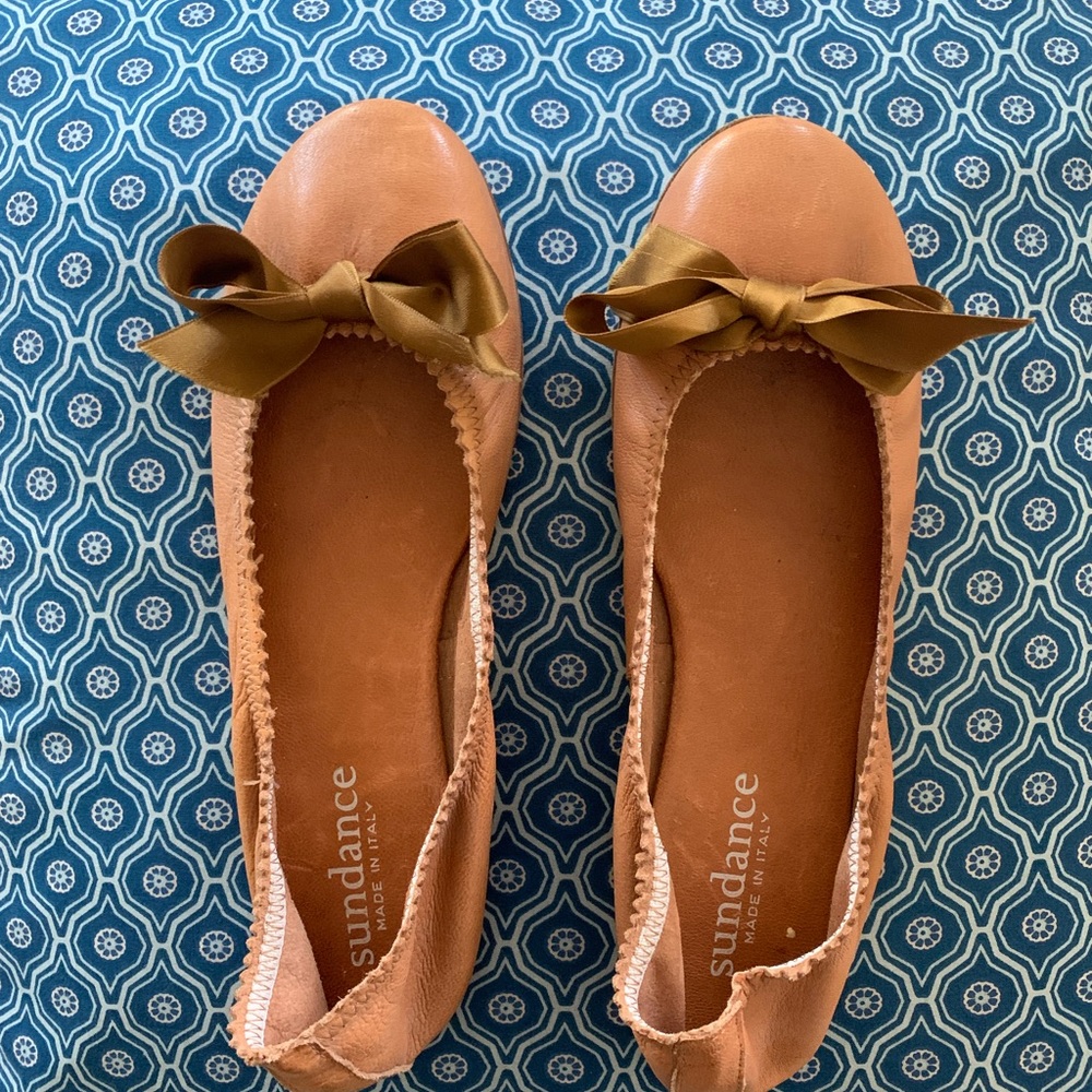 Sundance leather ballet flats size EU 39